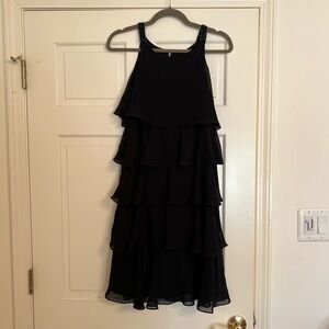 SL Fashions Black Layered Dress